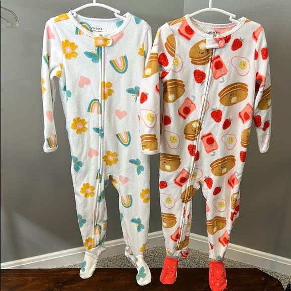 Carter's Other - Carter's Fleece Footies with Cute Patterns | Toddler Girl Footies